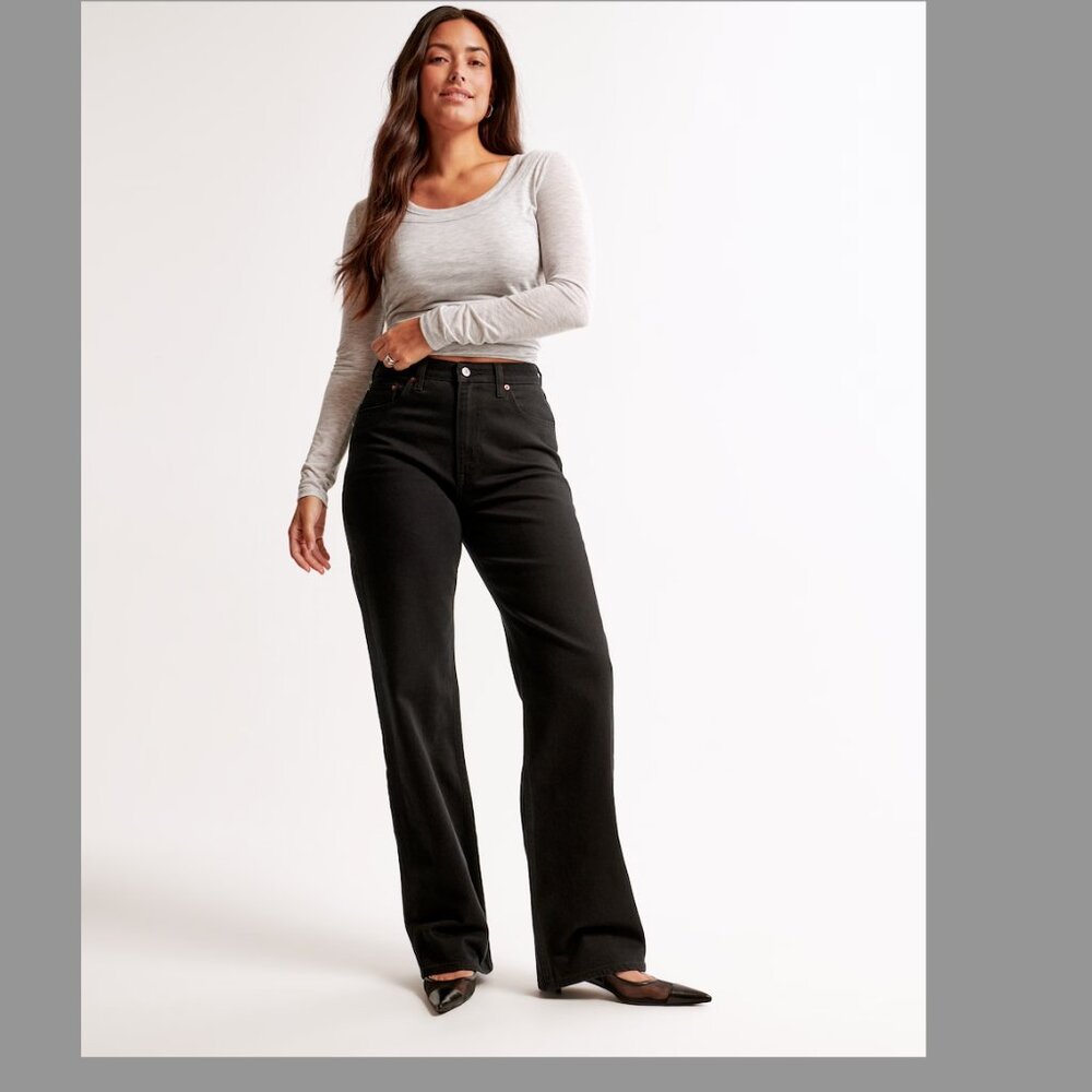 Curve Love High Rise 90s Relaxed Jean, 26 Short
